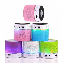 MINI ALTAVOZ BLUETOOTH CON LUZ LED Y USB altavoces para niños detalles bodas comuniones