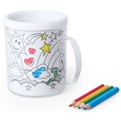 TAZA PARA COLOREAR 320 ML +...