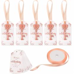 SET 10 ABREBOTELLAS VINTAGE + TARJETA CELEBRATING detalles bodas