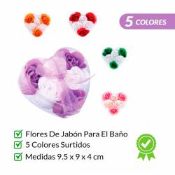 6 FLORES DE JABON...