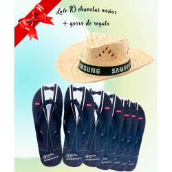 LOTE 10 CHANCLAS NOVIO +...