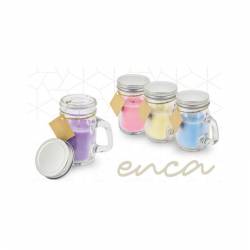 LOTE 24 VELAS JARRA CON...