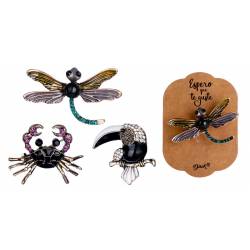 LOTE DE 100 BROCHES...