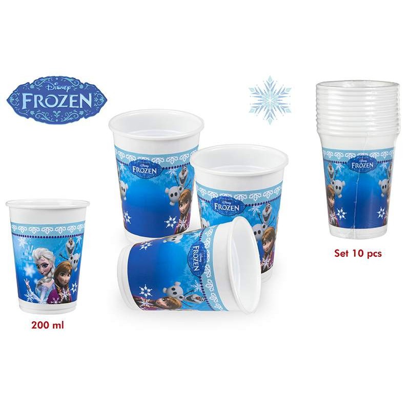 Pack 10 Vasos Frozen 200ml