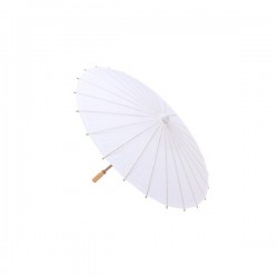 PARASOL PAPEL BAMBÚ BLANCO