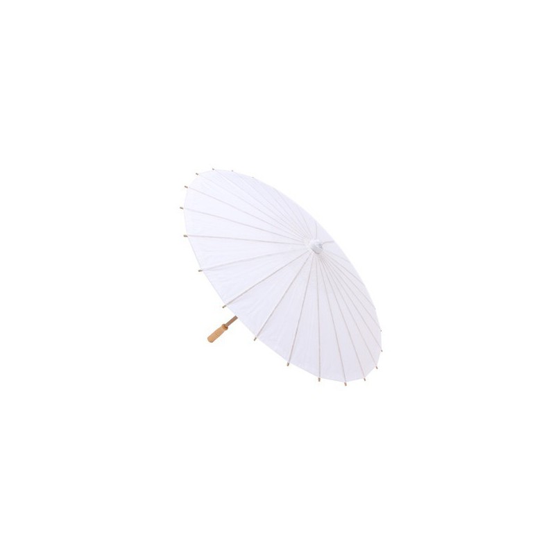 PARASOL PAPEL BAMBÚ BLANCO