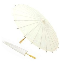 PARASOL PAPEL BAMBÚ MARFIL