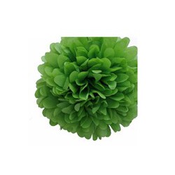 POMPON DE PAPEL DE SEDA 35 CM VERDE