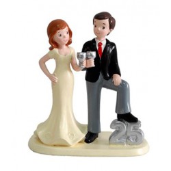 FIGURA PARA TARTA NOVIOS CLASIC, figuras de boda - Figuras de Novios -   - DICRAF IMPORT SL B54968151