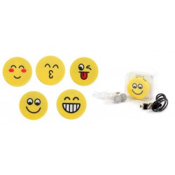 MP3 EMOTICONO EN CAJA DE REGALO (CABLE+CASCOS)