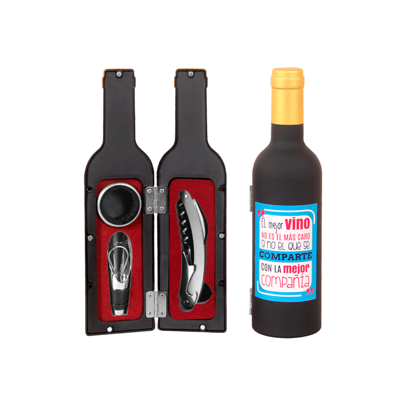 SET DE 3 PIEZAS DE VINO "LAS MEJORES COSAS" SET DE 3 PIEZAS DE VINO "LAS MEJORES COSAS"