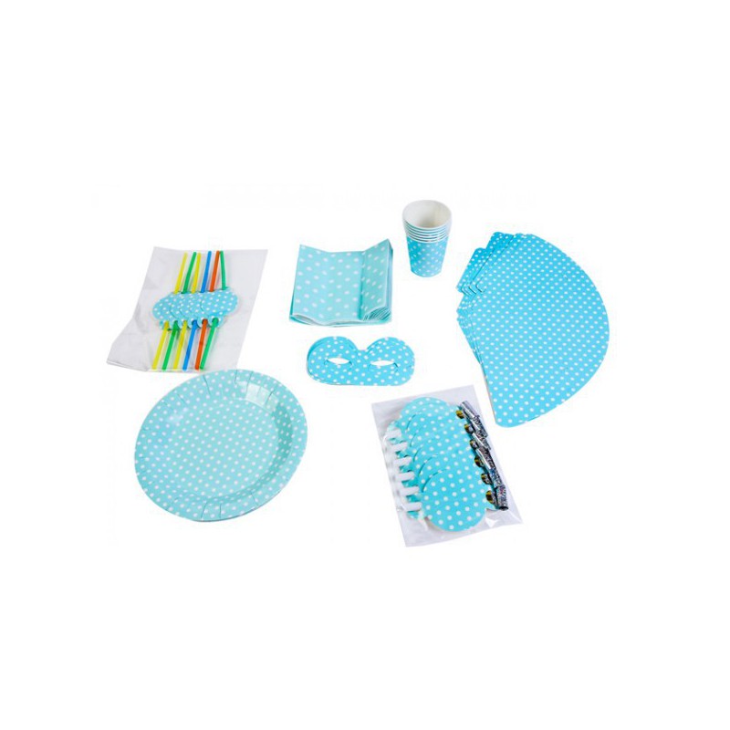 SET PARTY BABY SHOWER AZUL (7 ARTÍCULOS DIFERENTES