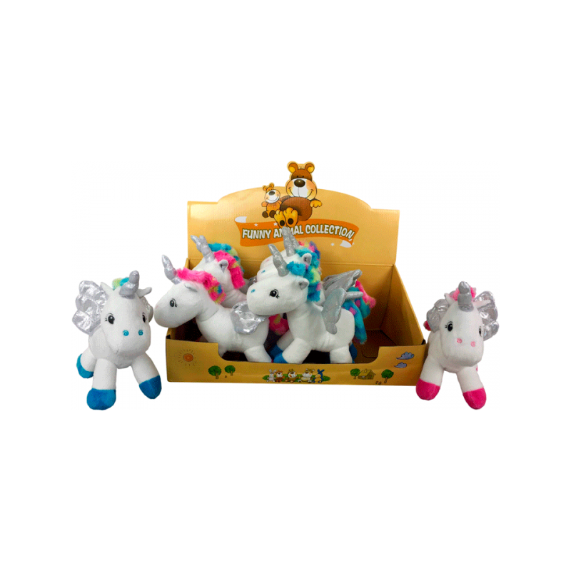 expositor peluches unicornios