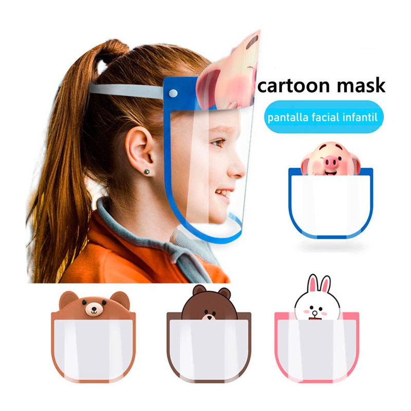 pantalla máscara infantil para niños protección covid virus españa